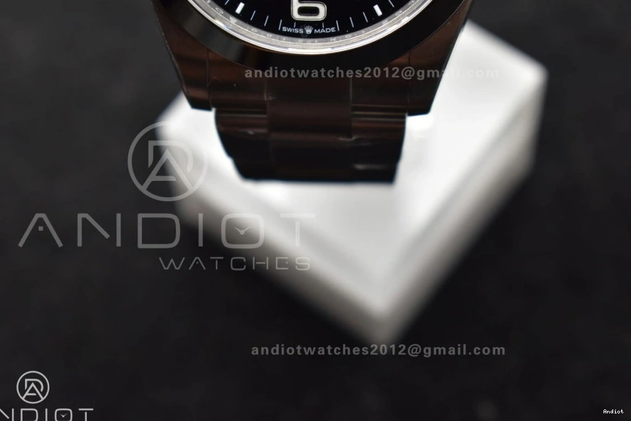 Air-King SS on 126900 904L VSF Dial VS3230 Black Edition 1:1 Steel Bracelet Best 0227